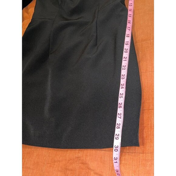 Milly Black Off-Shoulder Bell Sleeves Elegant Design Women's Dress Size 6 - Picture 8 of 9